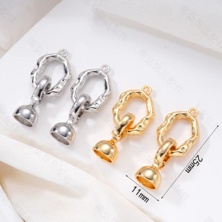 Zhuji pearl necklace buckle 8-shaped buckle, handcrafted end buckle, connecting buckle, mother-and-child buckle, sweater chain, universal buckle, DIY accessories Zhuji pearl necklace buckle 8-shaped buckle, handcrafted end buckle, connecting buckle, mother-and-child buckle, sweater chain, universal buckle, DIY accessories